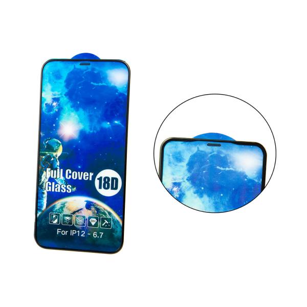 Захисне скло 18D Antishok Border для  iPhone 12 Pro Max/6.7 (сітка)-0